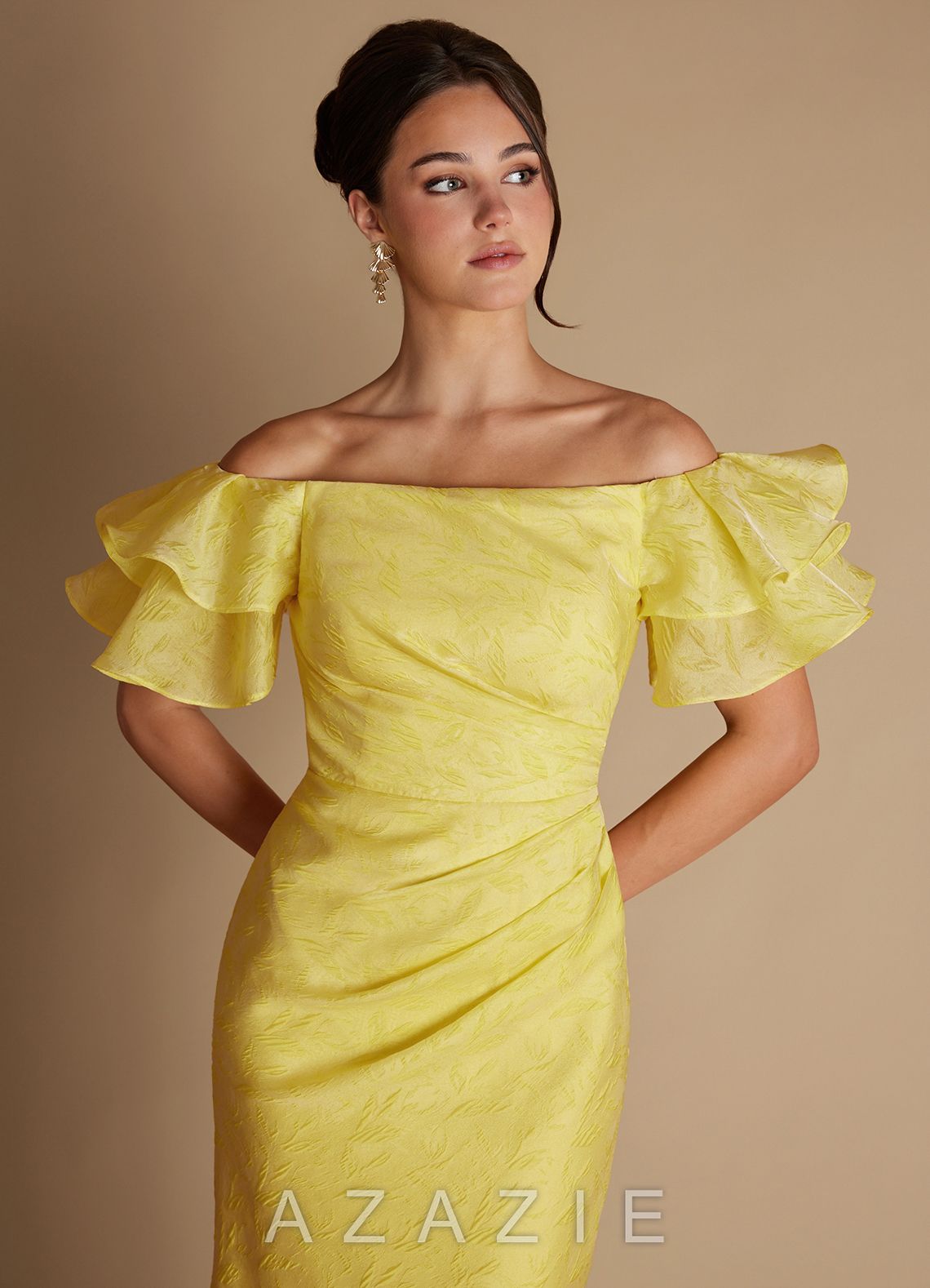 Jaida {color} Midi Dress  sp_sun_yellow_#sy134423