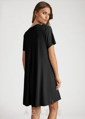 Bamboo Fiber T-Shirt Dress  black