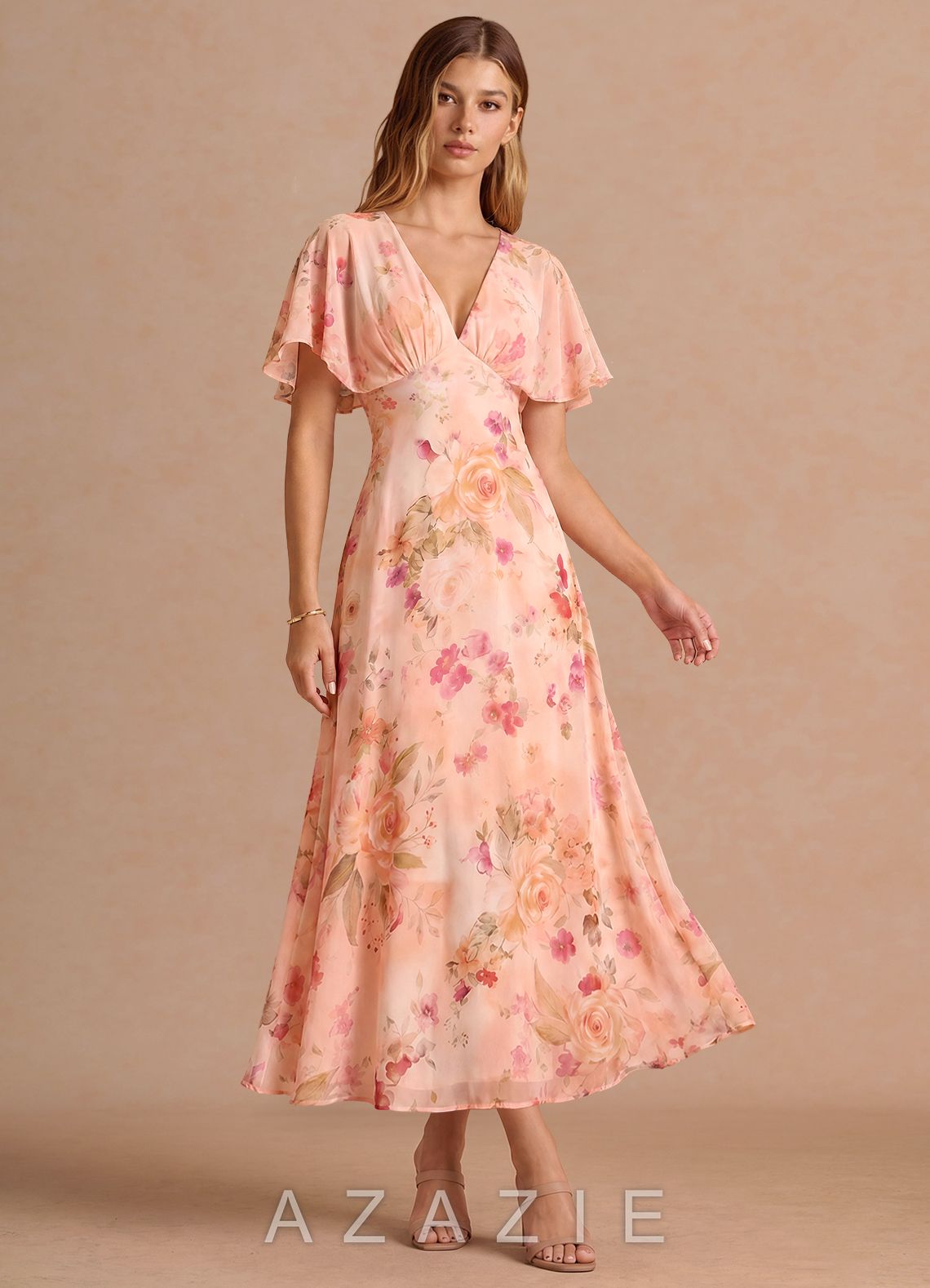 Marilla {color} Maxi Dress  sp_abstract_bouquet_floral_#111401