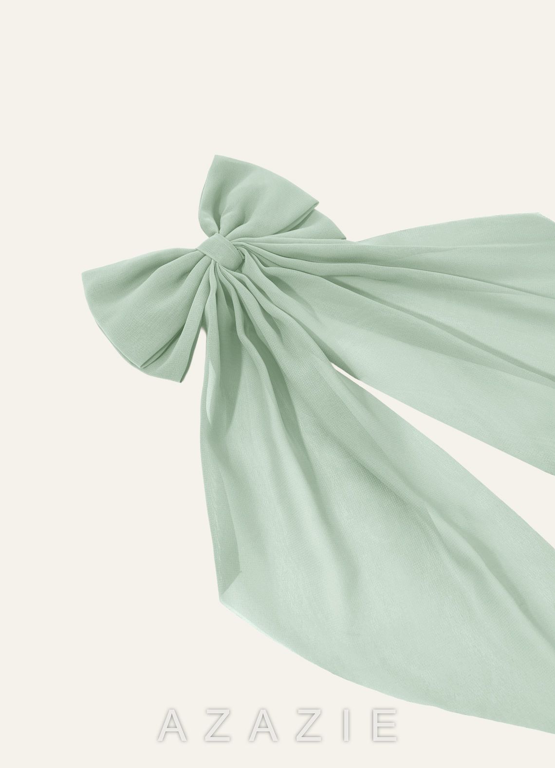 Matching Color Chiffon Bow Hair Clip