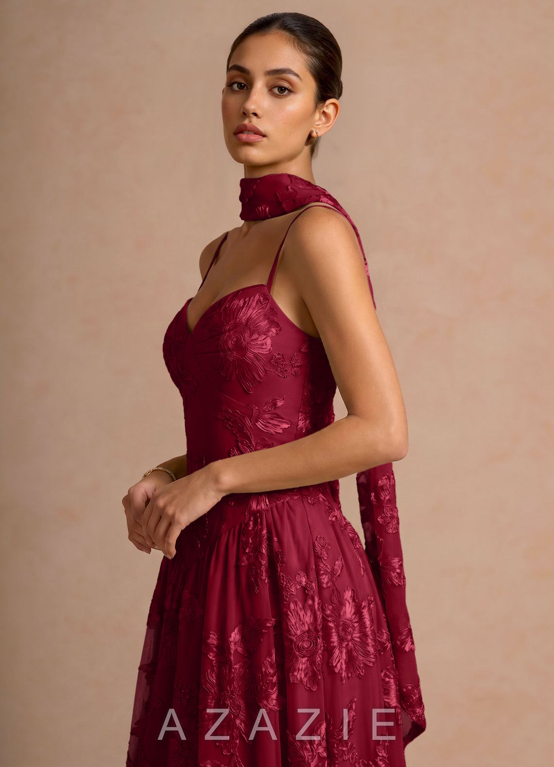Astra {color} Midi Dress  sp_burgundy_#bd308