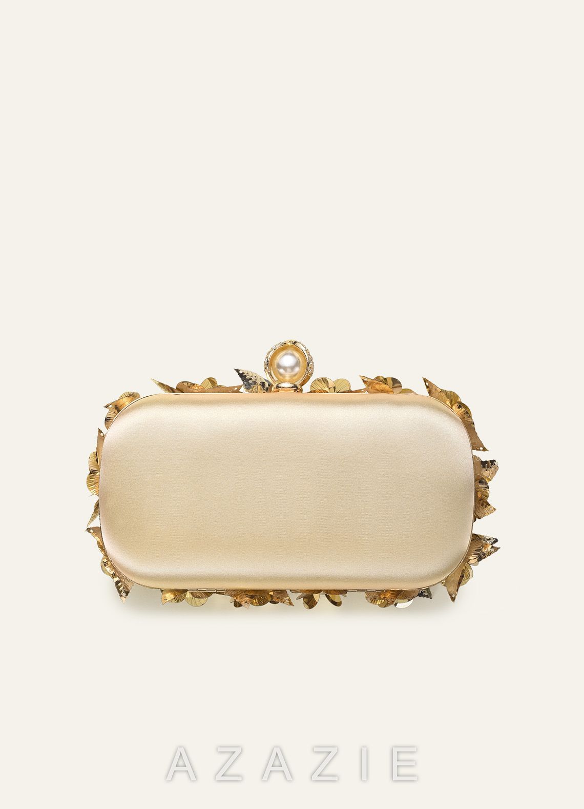 3D Floral Embellished Evening Clutch