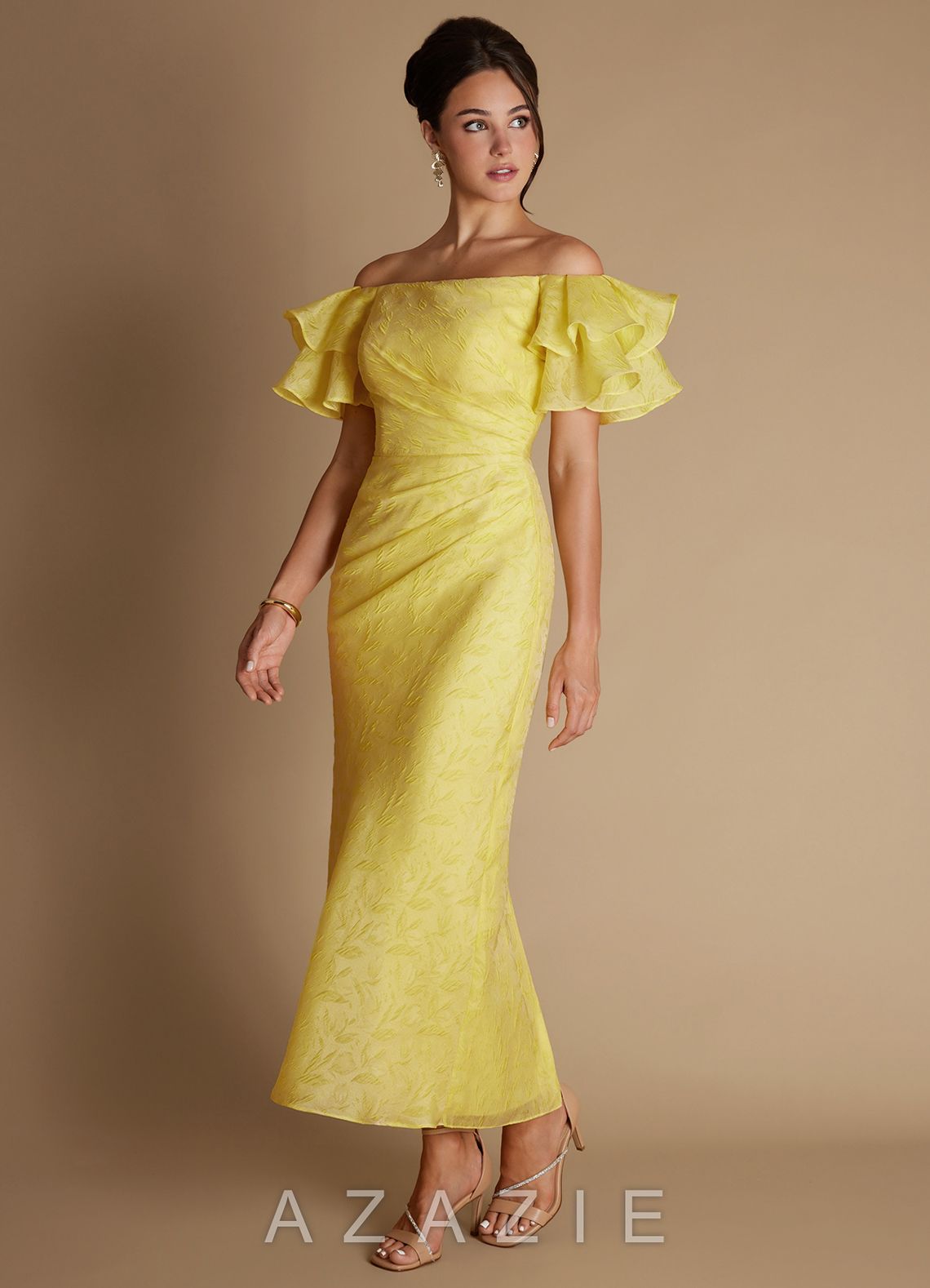 Jaida {color} Midi Dress  sp_sun_yellow_#sy134423