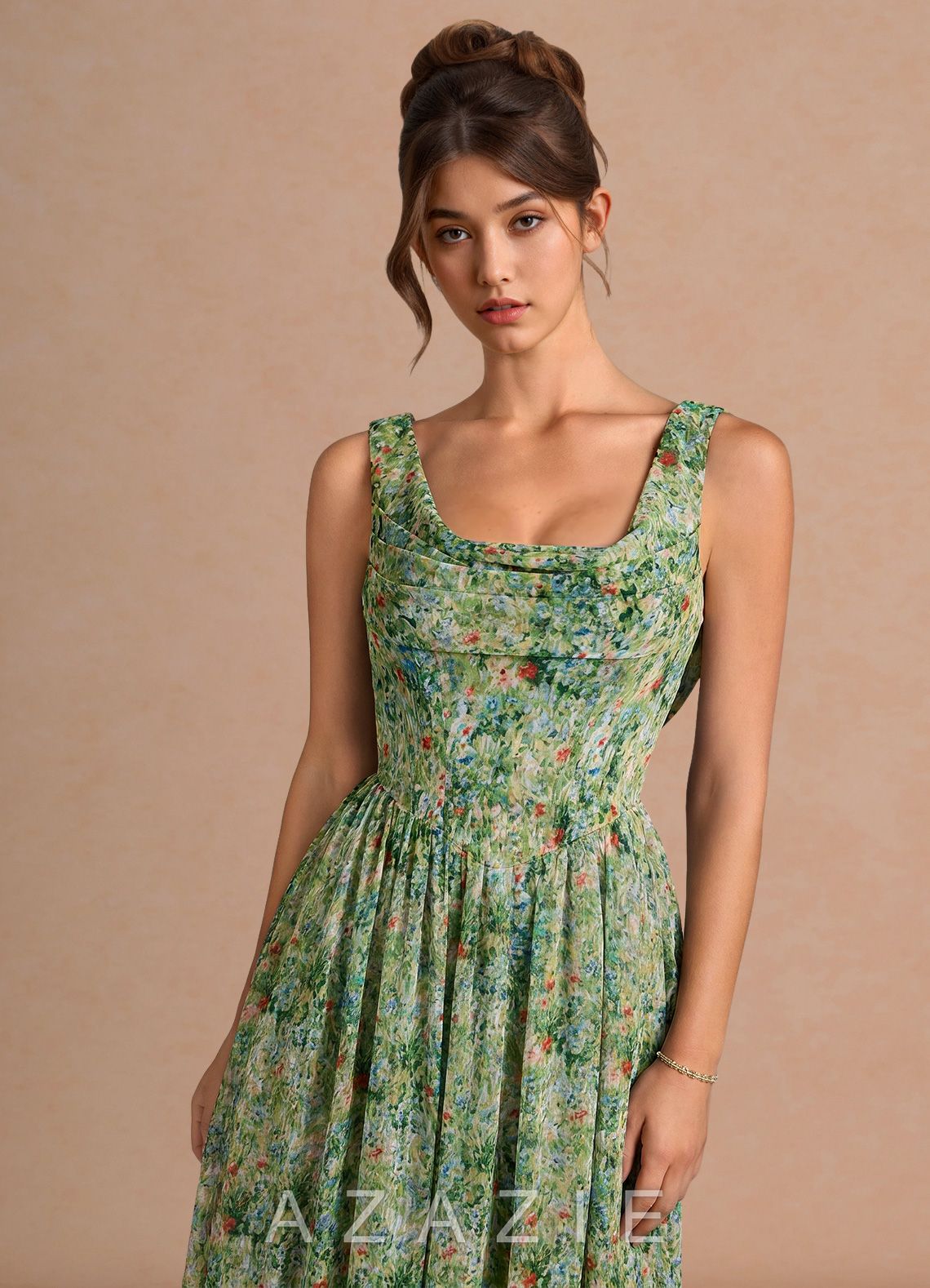 Aurore {color} Maxi Dress  sp_green_floral_#gf134901