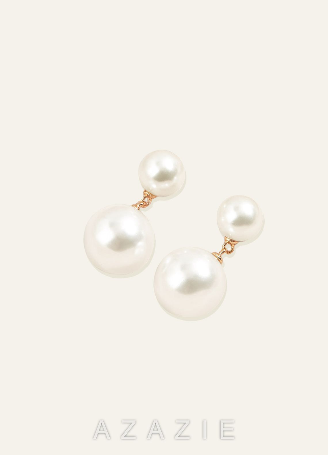Pearl Fringe Earrings  white