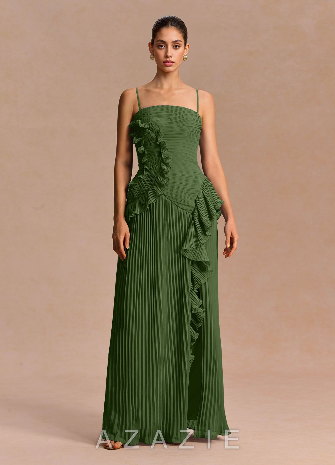 Brylee {color} Maxi Dress  sp_olive_#111401