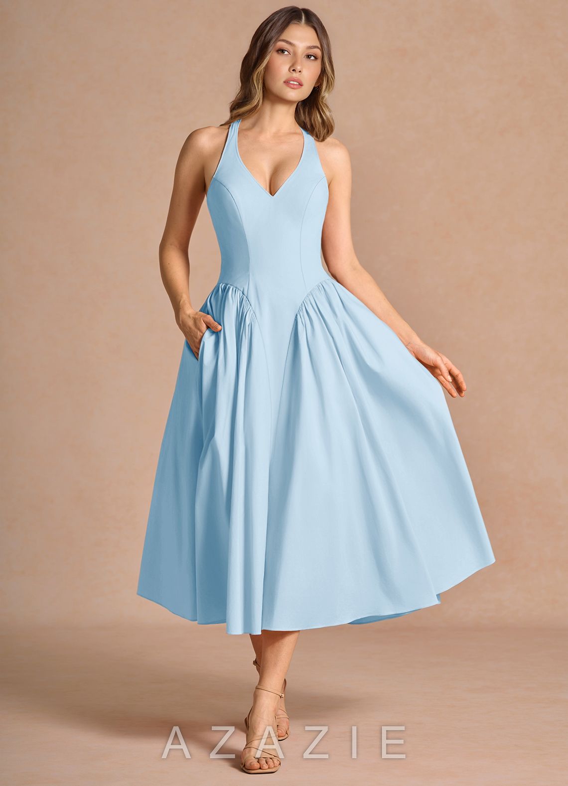 Belmira {color} Midi Dress  sp_blue_#b134451