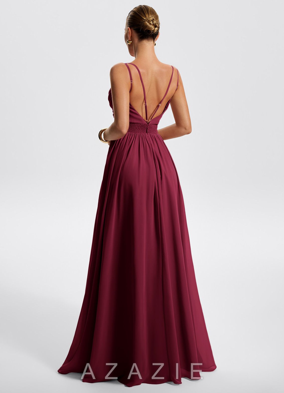 Heloise {color} A-Line Maxi Dress Atelier Dress  sp_burgundy_#bg567