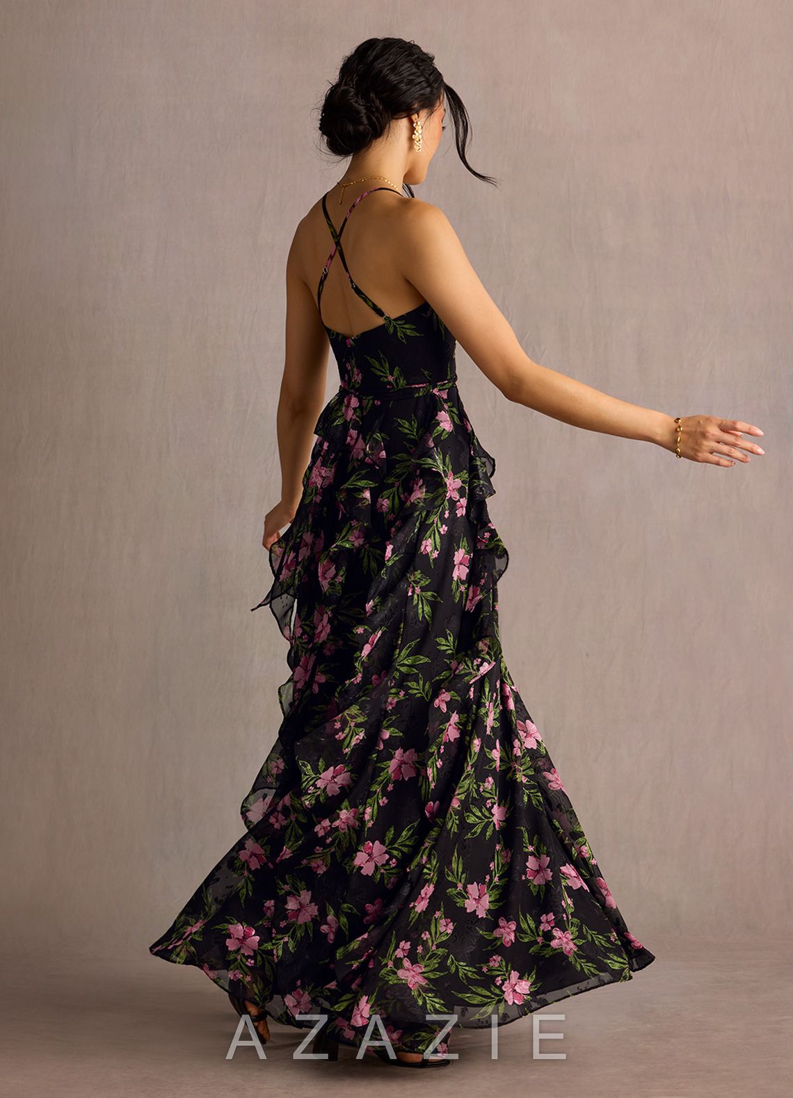 Megan {color} Maxi Dress  sp_black_multi_floral_#yf134318