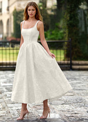 Sephone Cream Beading Rhinestone Jacquard Maxi Dress