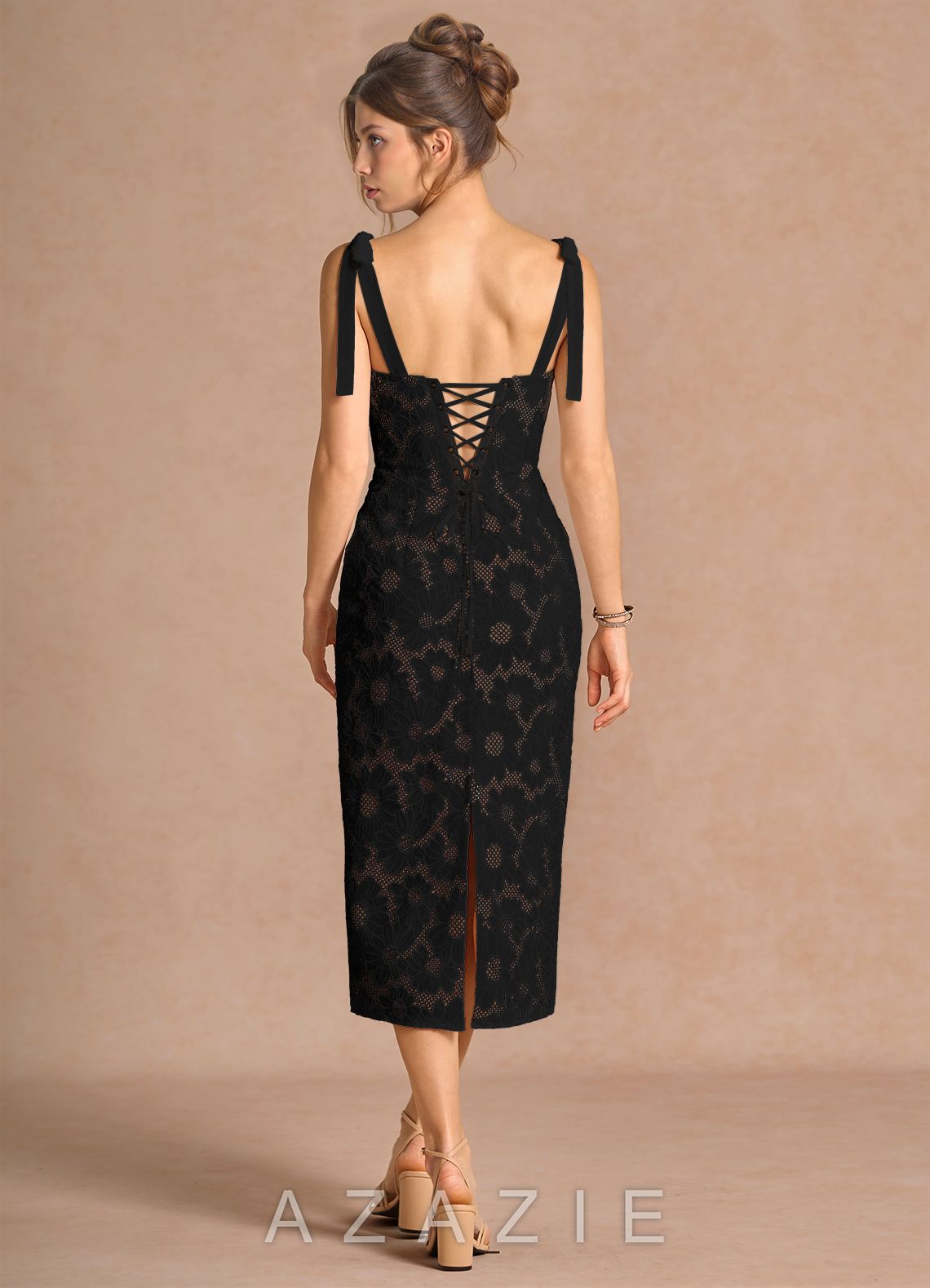 Donne {color} Midi Dress  black