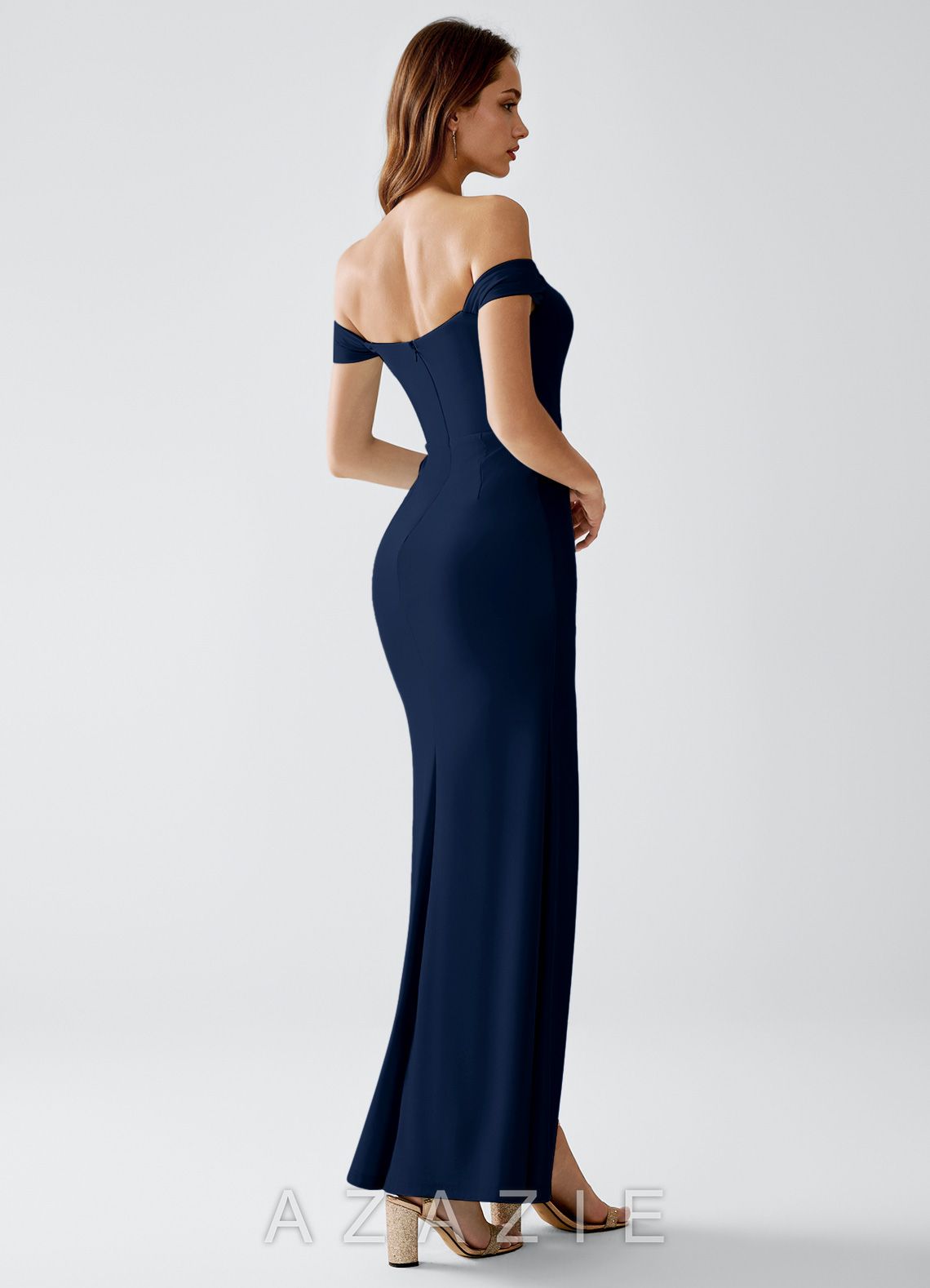 Crala {color} Stretch Knit Maxi Dress  sp_dark_navy_#dn478