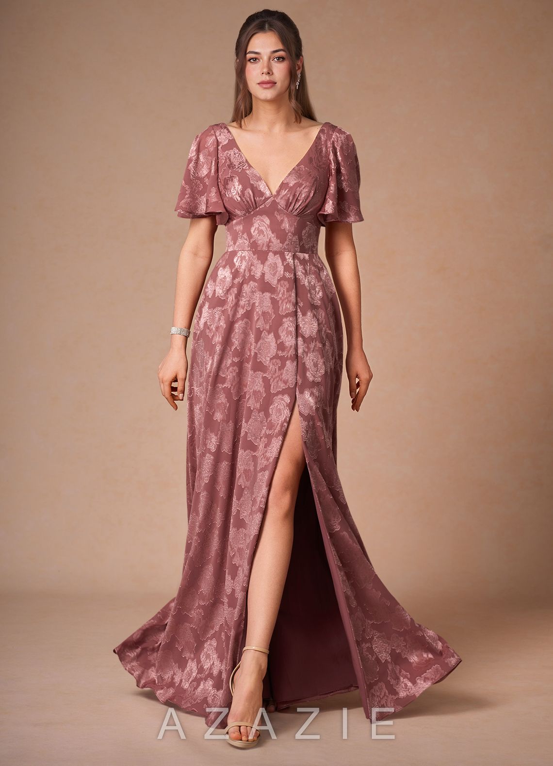 Sasha {color} A-Line Maxi Dress  sp_vintage_rose_#vr134282