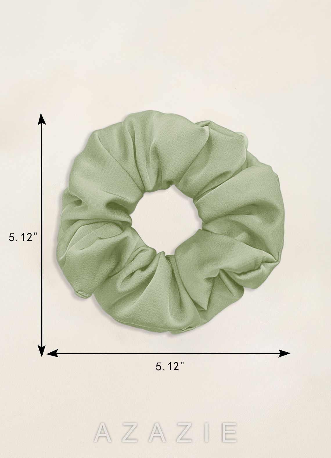 Matching Color Bridesmaid Stretch Satin Over Size Scrunchies 3Pack