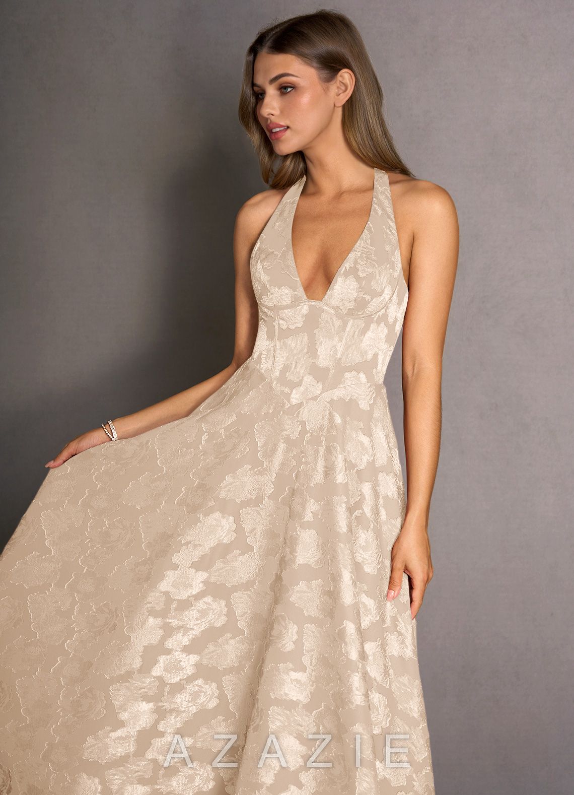 Isabeau {color} Midi Dress  sp_cream_#cr134305