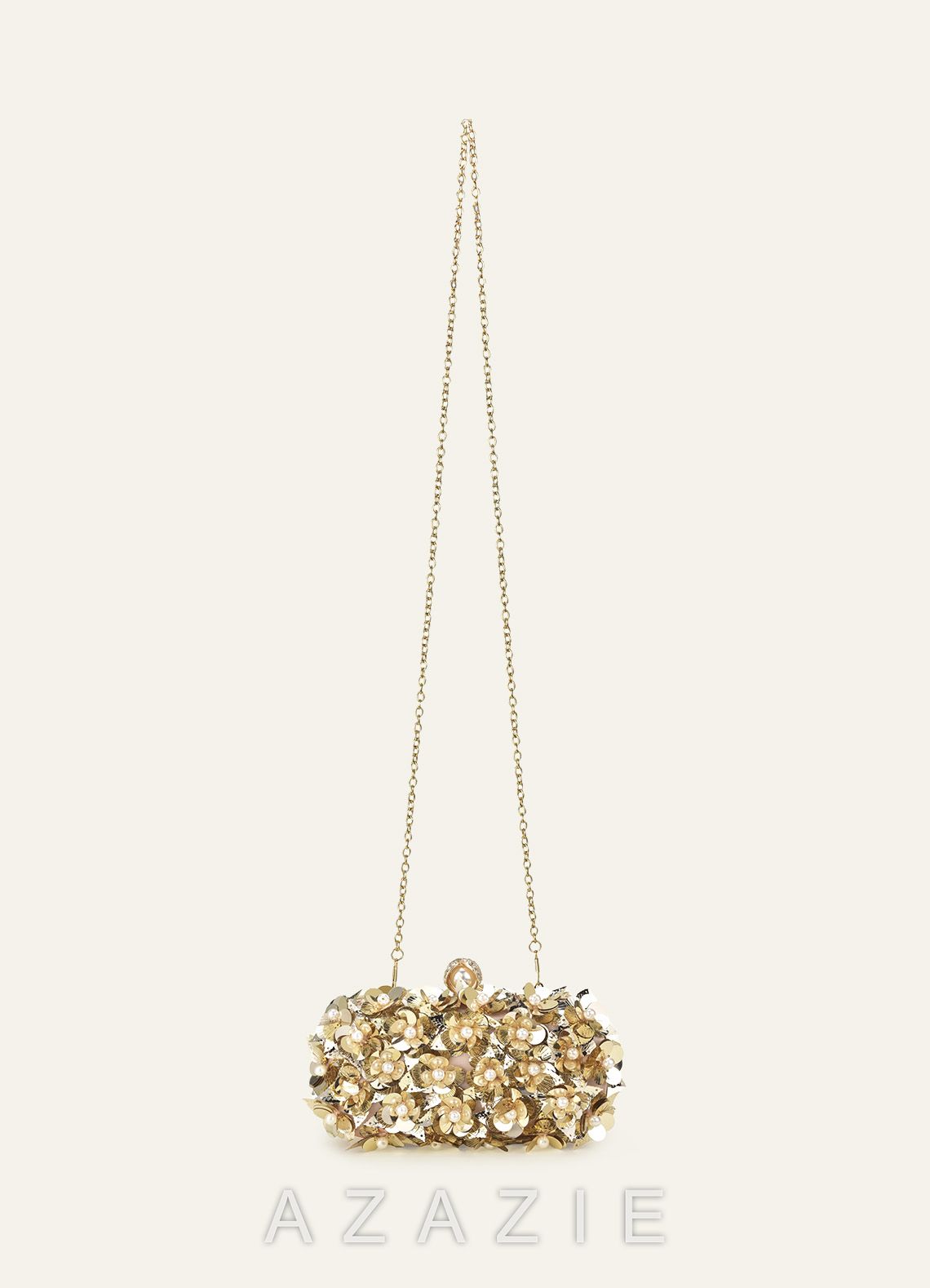 3D Floral Embellished Evening Clutch