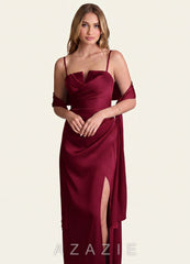 Azazie Matching Color Stretch Satin Shawl