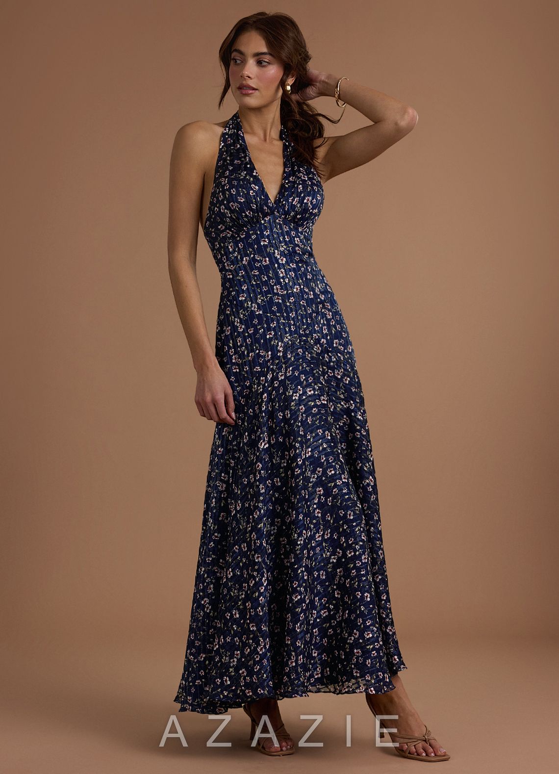 Dena {color} Maxi Dress  sp_floral_gingham_#fg134370