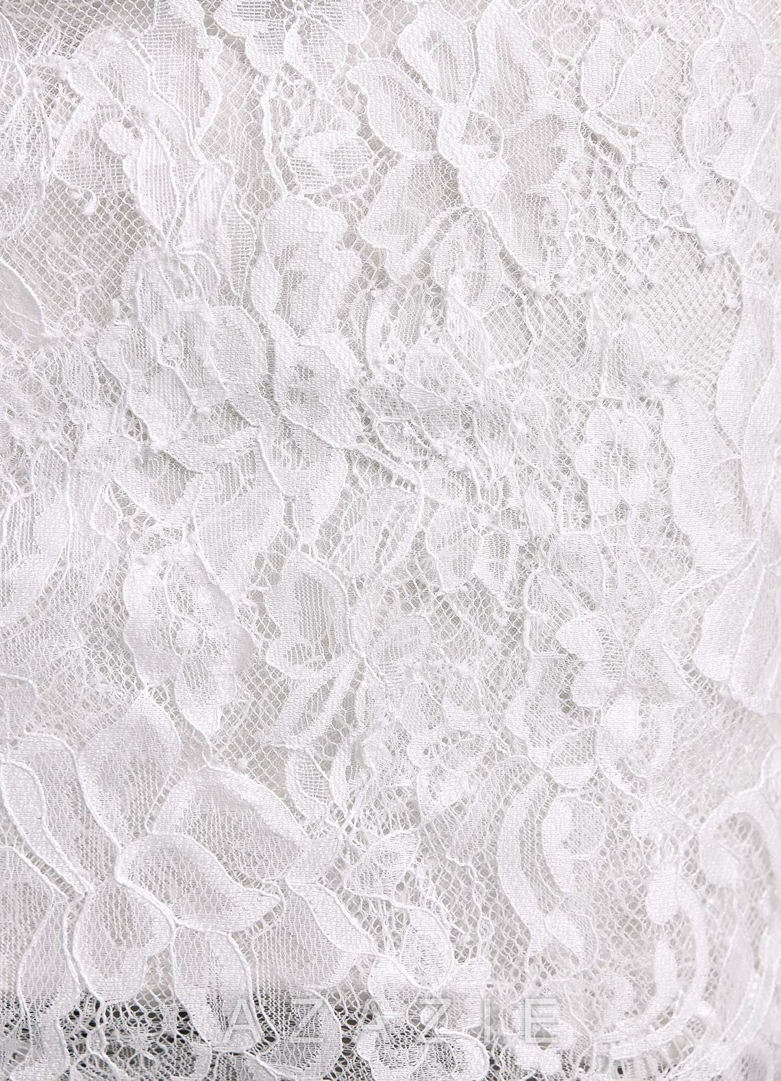Azazie Bella Diamond White Sheath Tulle Dress diamond_white