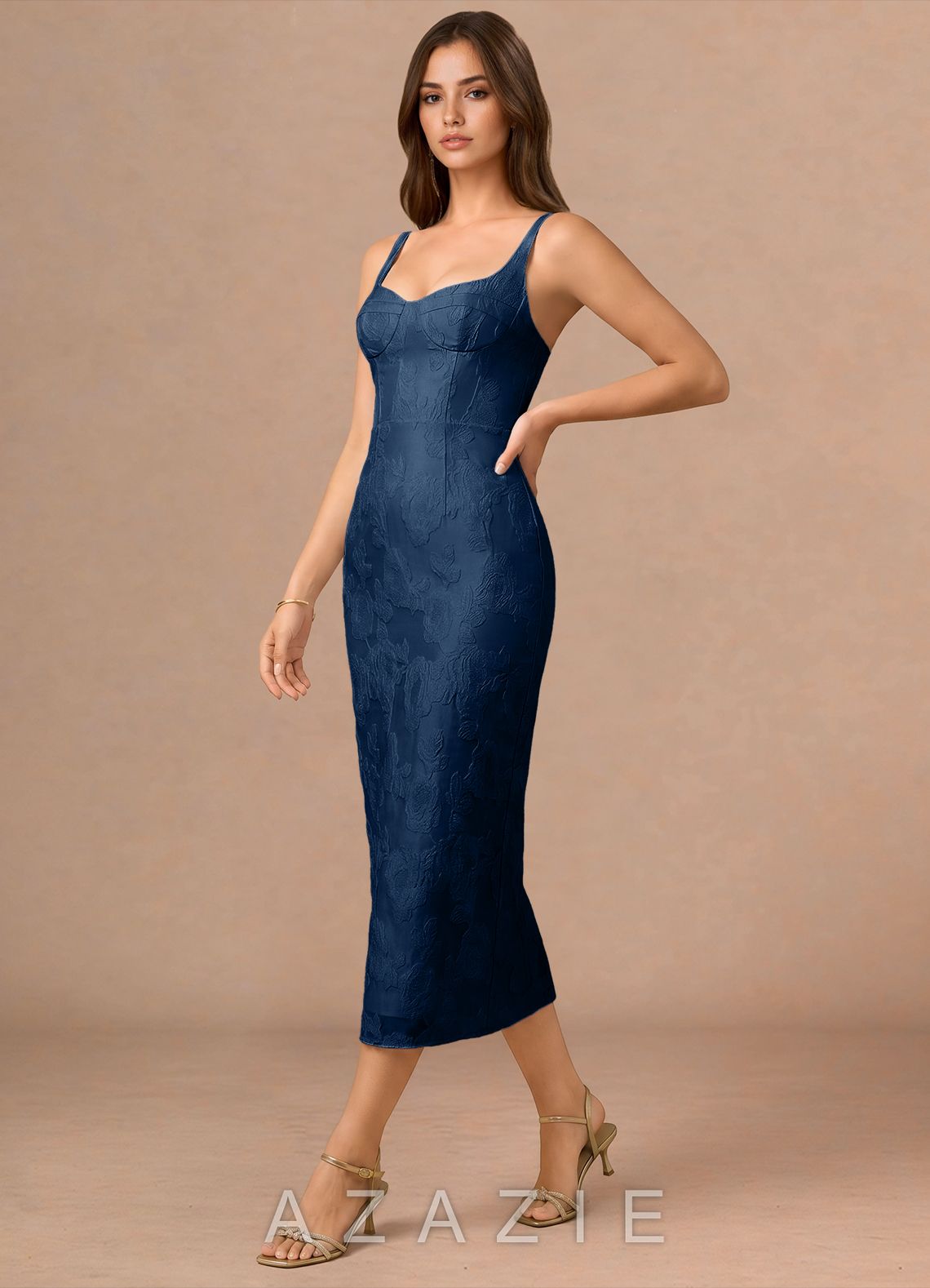 Odette {color} Midi Dress  sp_dark_navy_#dn134775