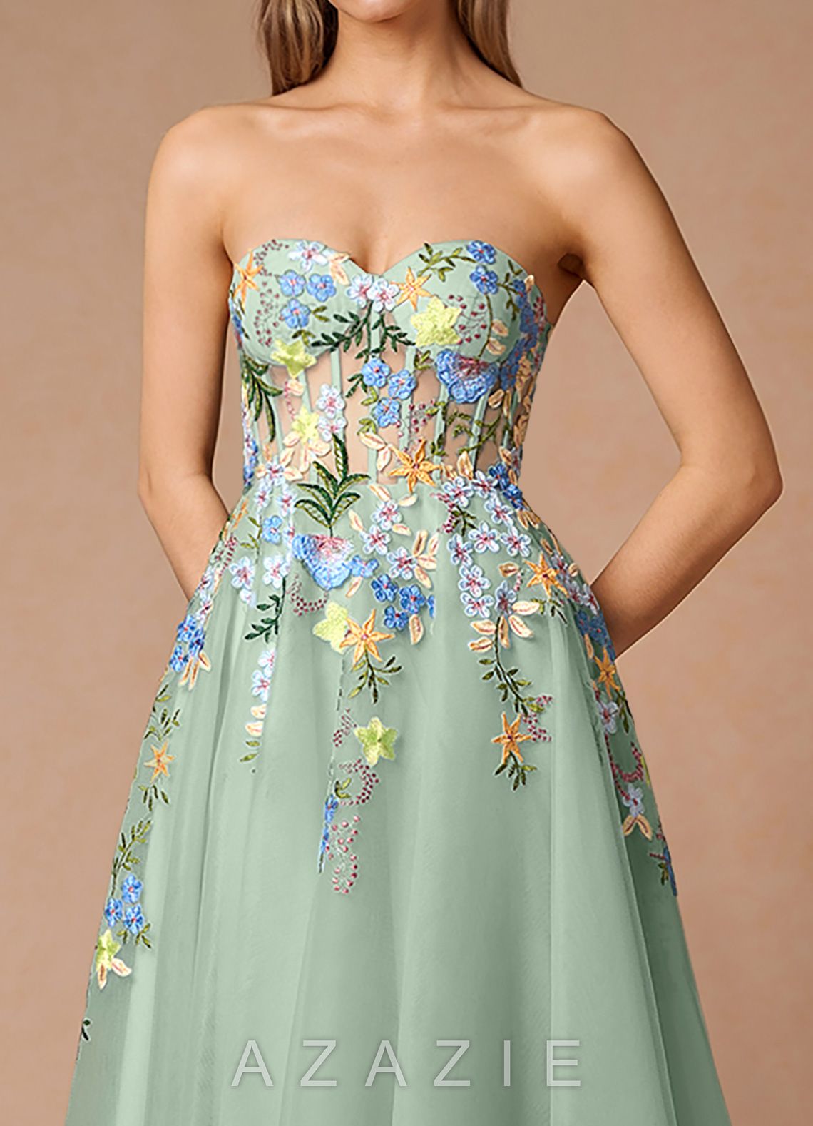 Iverine {color} Midi Dress  sp_pistachio_multi_#pm134791