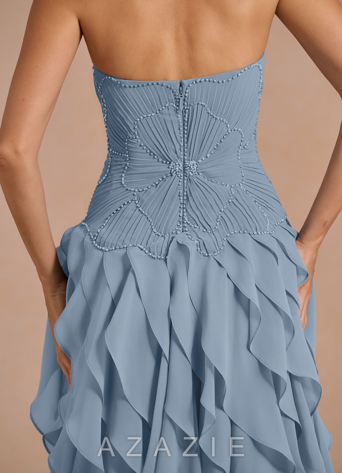 Ryselle {color} Mini Dress  dusty_blue_#db134134