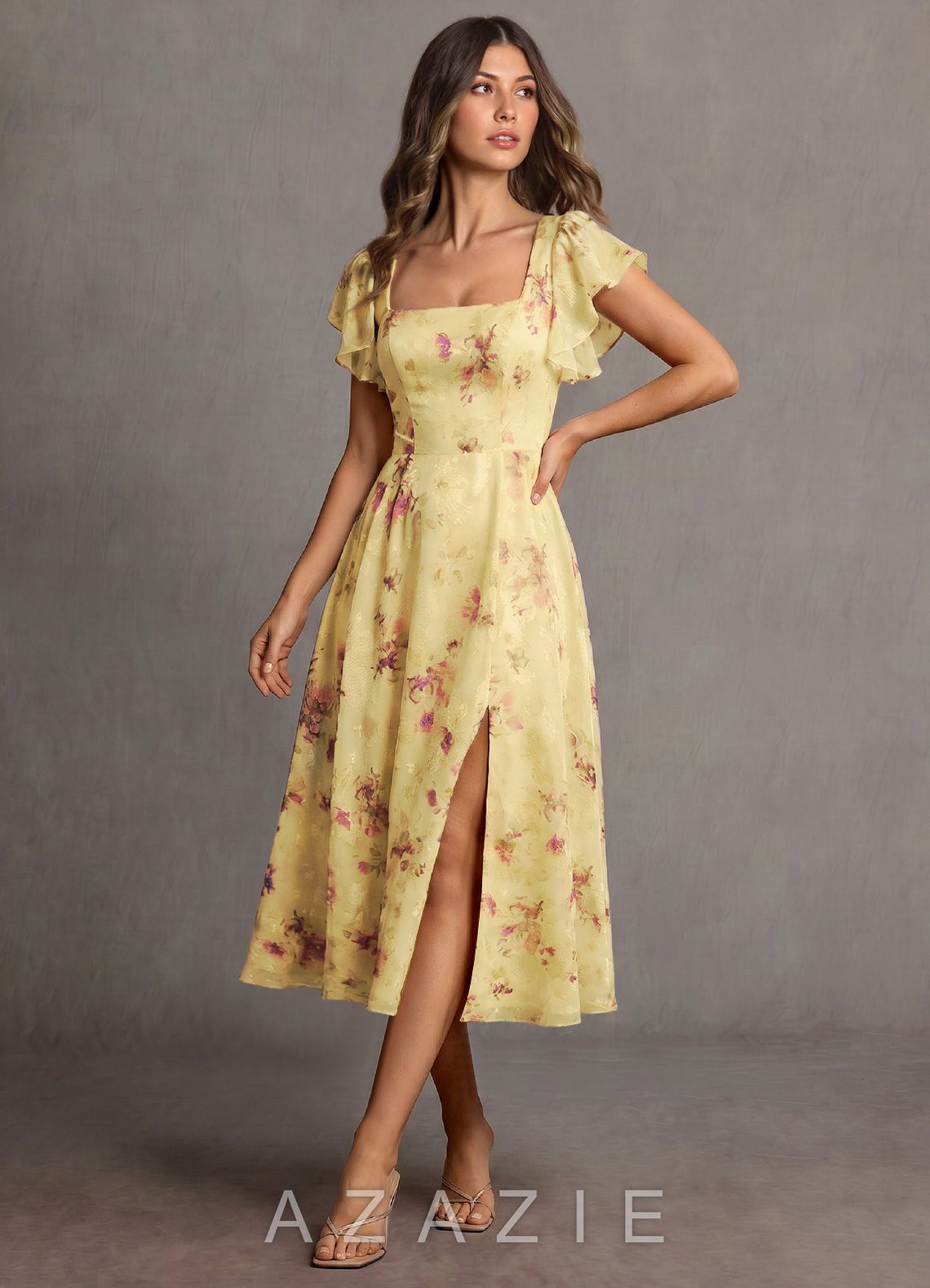Halle {color} Midi Dress  sp_light_yellow_#ly337