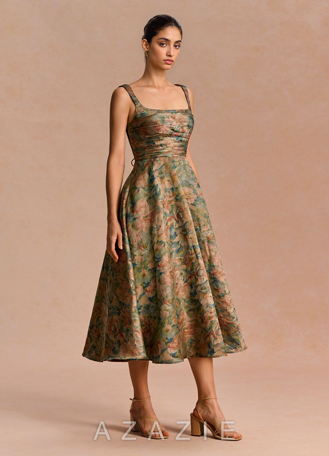 Azaria {color} Midi Dress  sp_vintage_teal_#vt134789