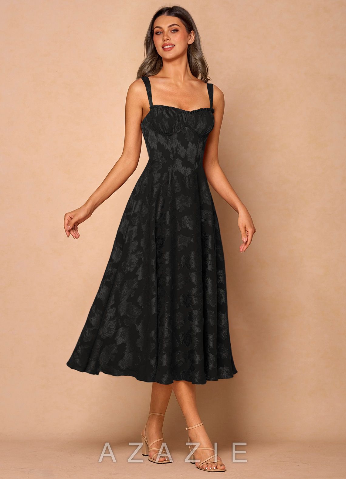 Sylvie {color} Midi Dress  sp_black_#bk134741