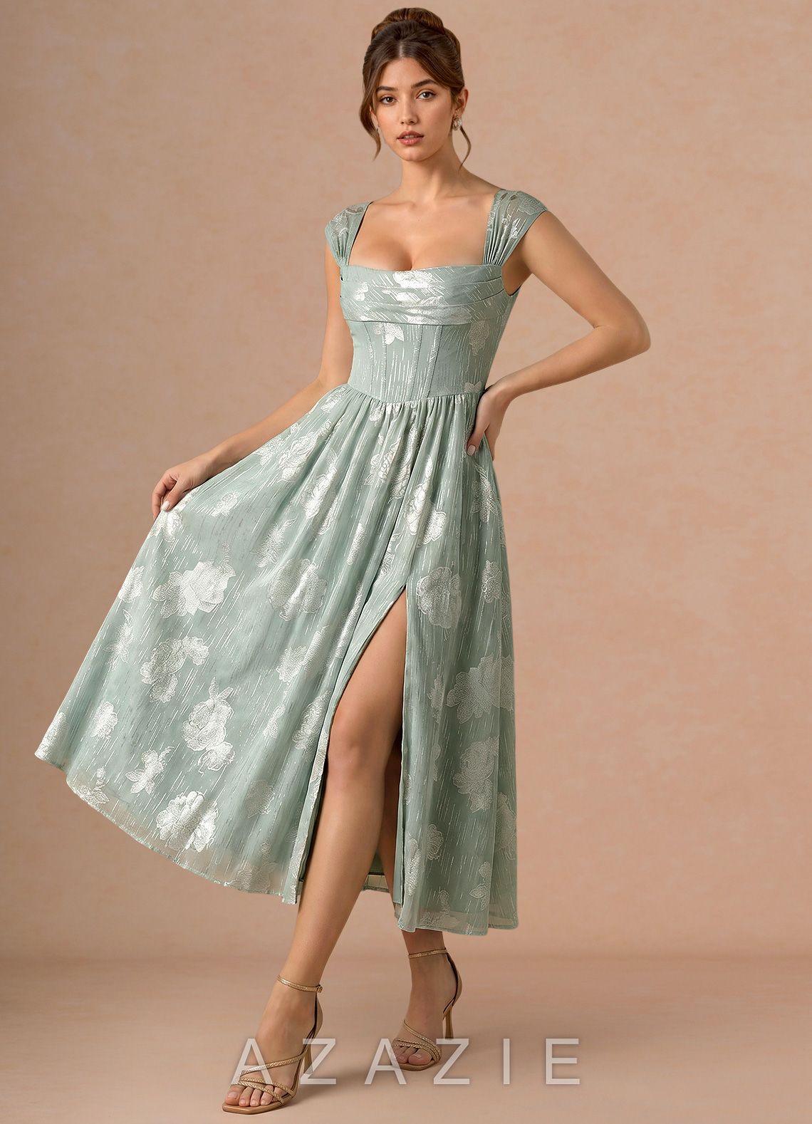 Rio {color} Midi Dress  sp_frosted_sage_#fs134296