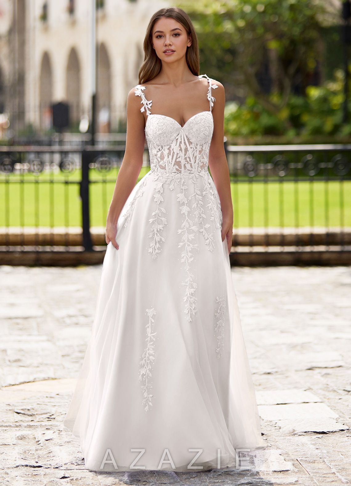 Dreamscape White A-line Prom Dress  white