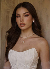 Charming And Chic Gold Double Pearl Necklace  gold