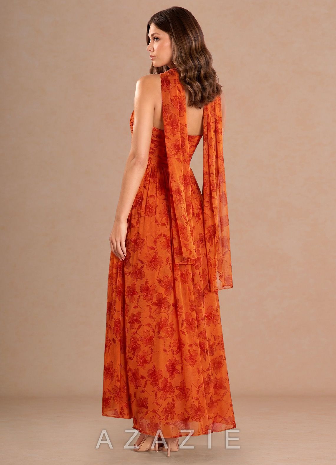 Arianell {color} Maxi Dress  sp_tangerine_#te134835