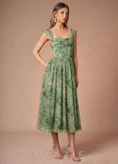 Hazel {color} Midi Dress  sp_green_floral_#gf134901
