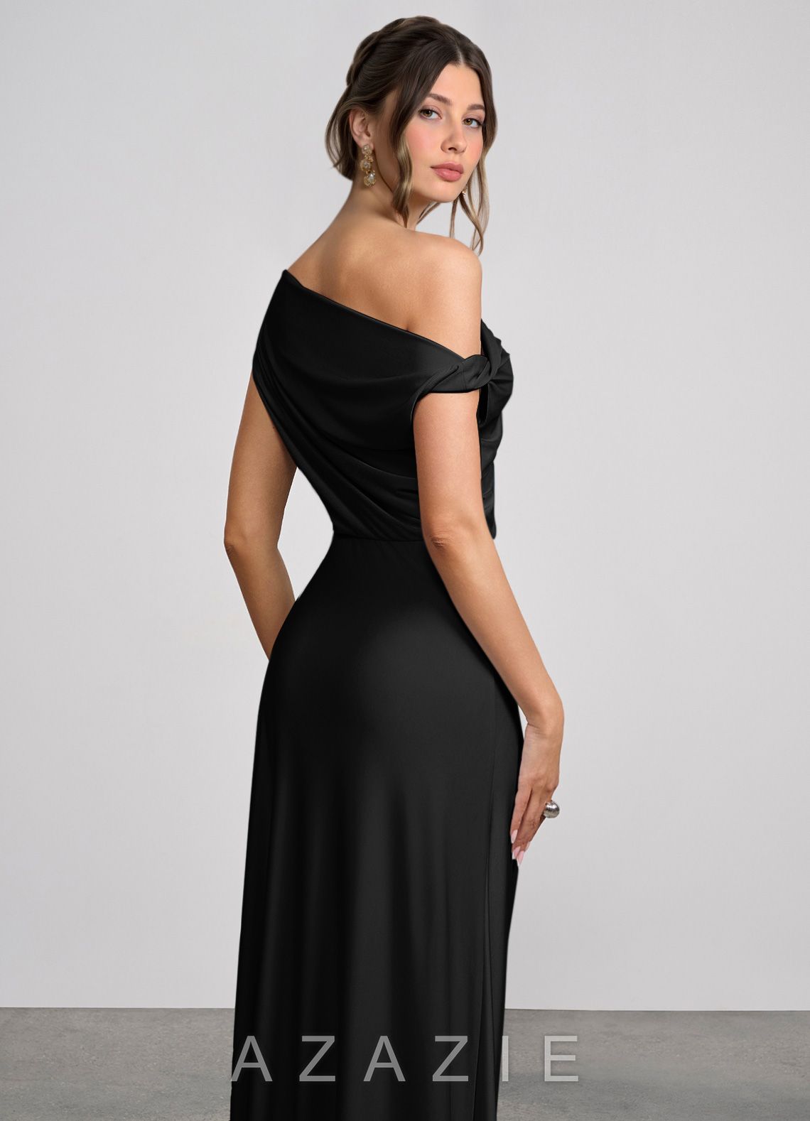 Elowen {color} Stretch Knit Maxi Dress  black