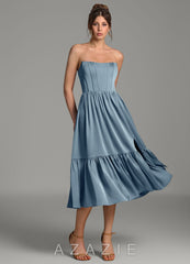 Azazie Delphina Dusty Blue A-Line Corset Stretch Satin Convertible Dress dusty_blue