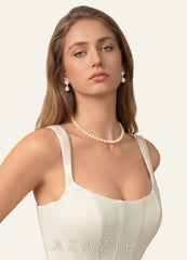 CZ Pearl Drop Earrings