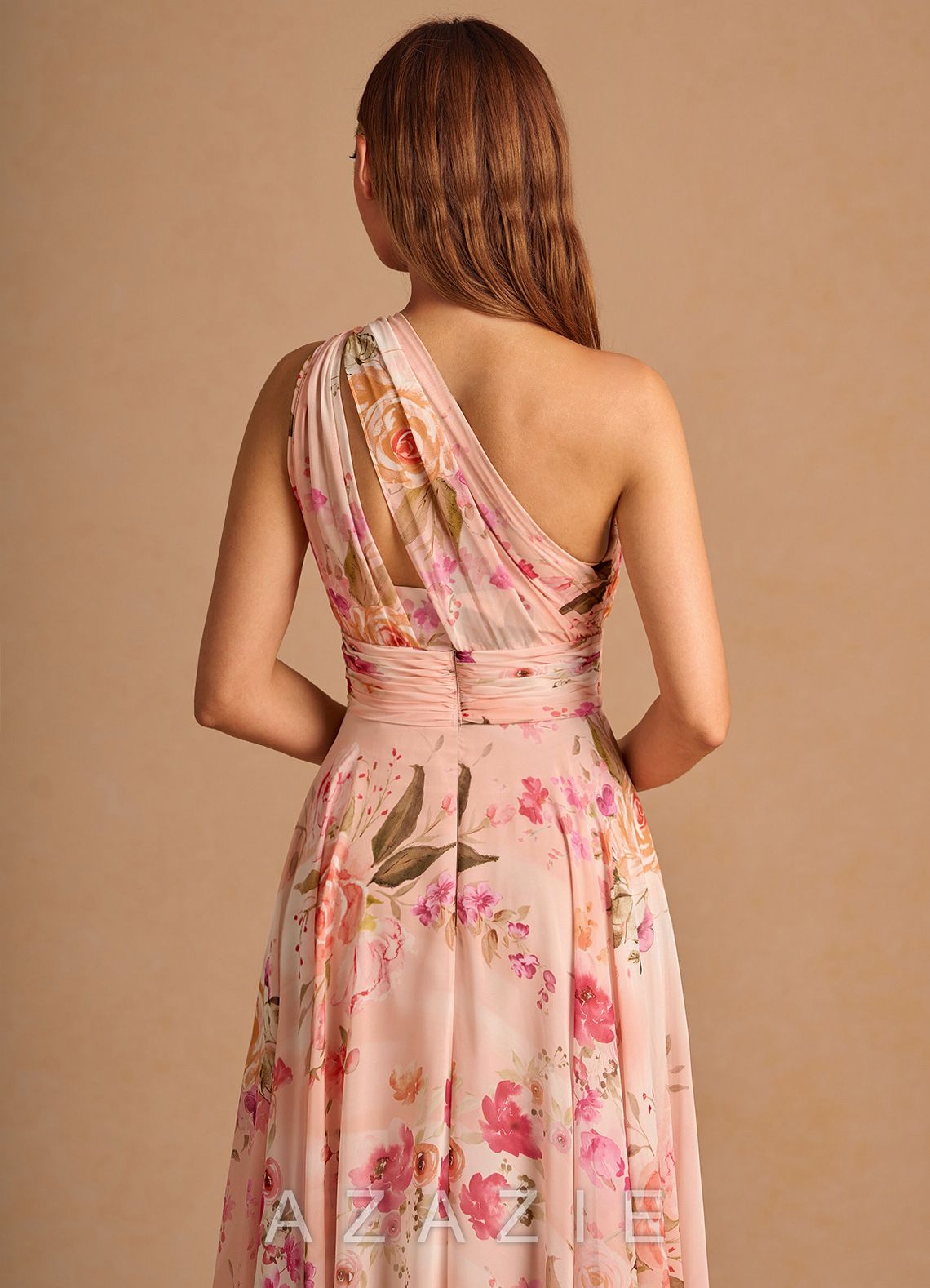Noelle {color} Midi Dress  sp_abstract_bouquet_floral_#111401