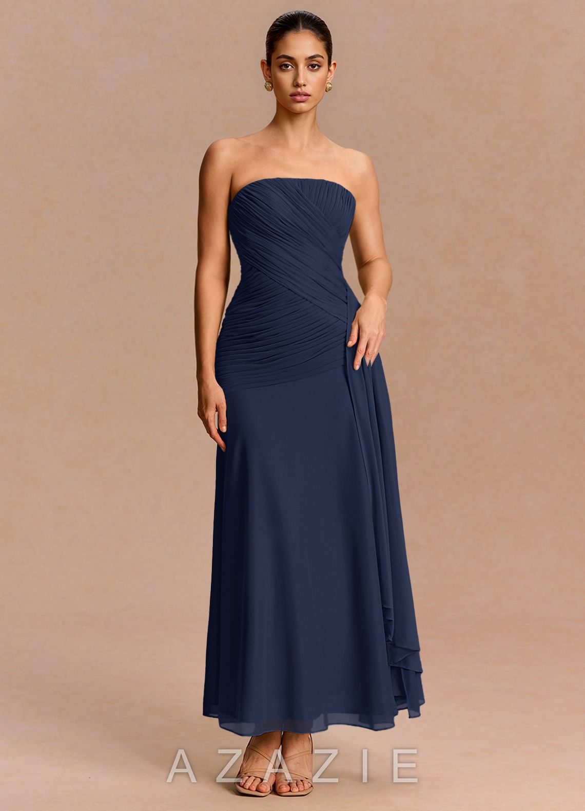 Monet {color} Maxi Dress  navy_#ny134188