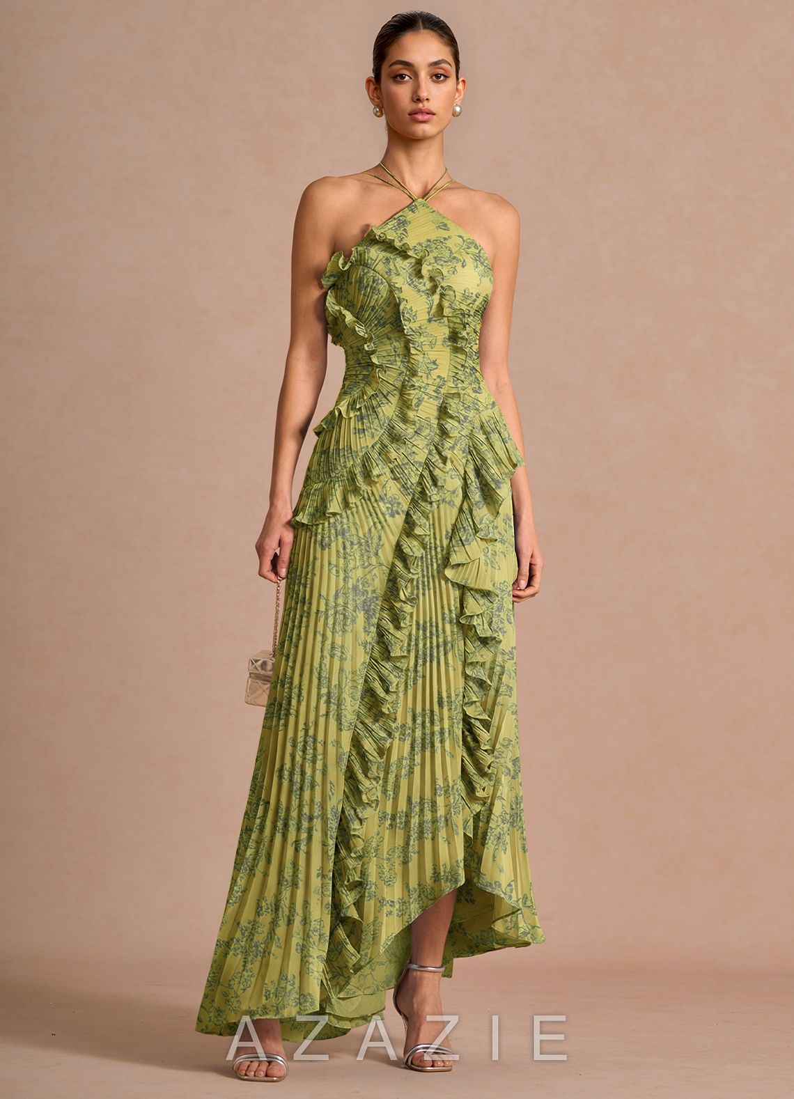 Hatsu {color} Maxi Dress  sp_moss_navy_#mn134320