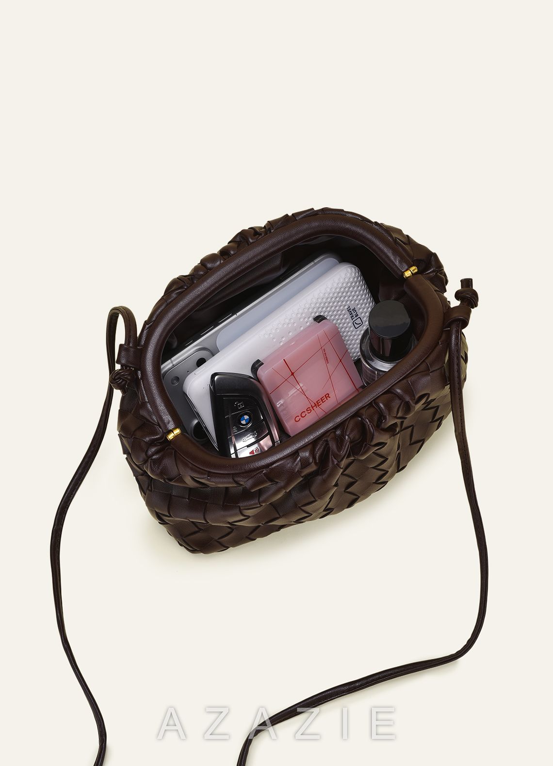 Woven Pouch Shoulder Bag
