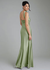 Azazie Marryn Dusty Sage Mermaid Sweetheart Neckline Stretch Satin Dress dusty_sage