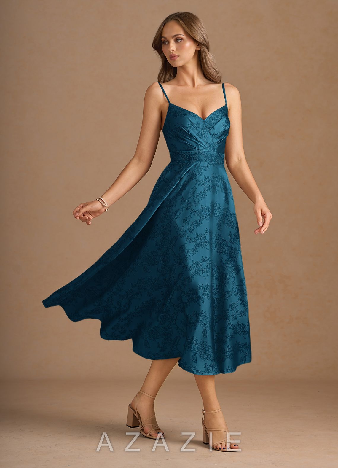 Katriel {color} Midi Dress  sp_navy_black_#nb134359