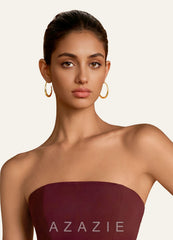 Sculpted Teardrop Hoop Earrings