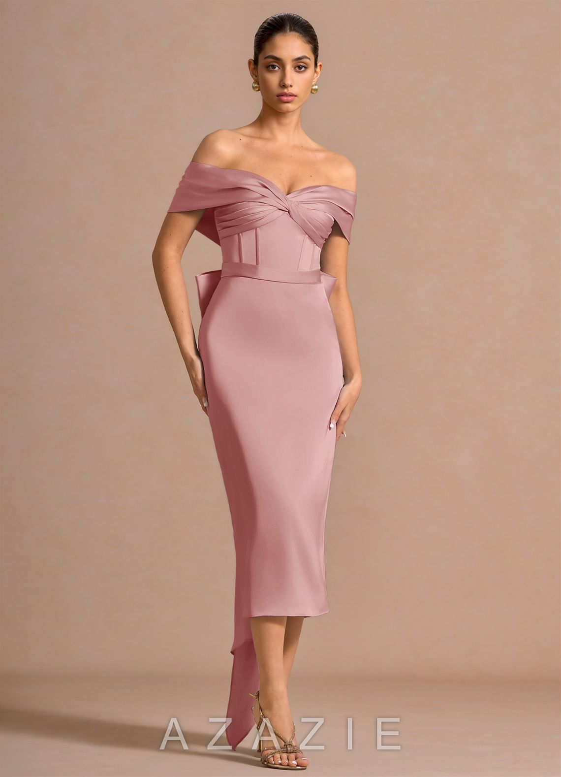 Andrea {color} Midi Dress  light_pink_#lp134193