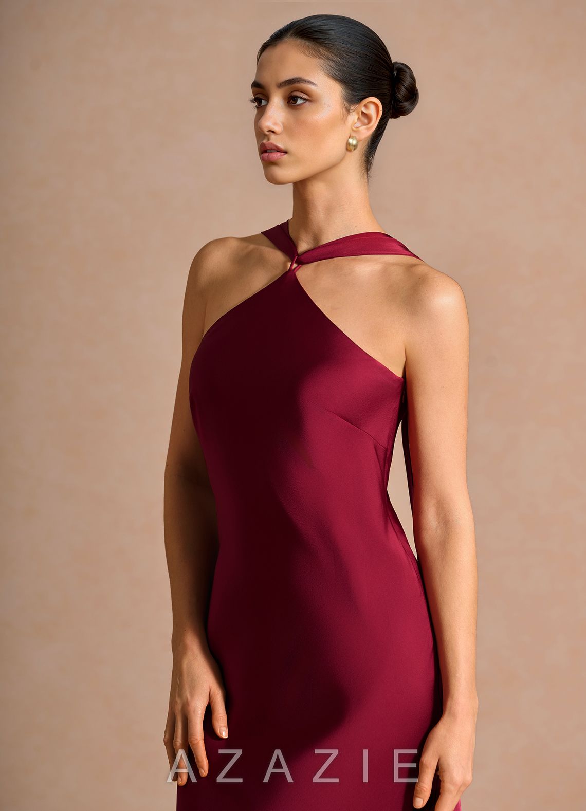 Martina {color} Maxi Dress  sp_merlot_#me134131