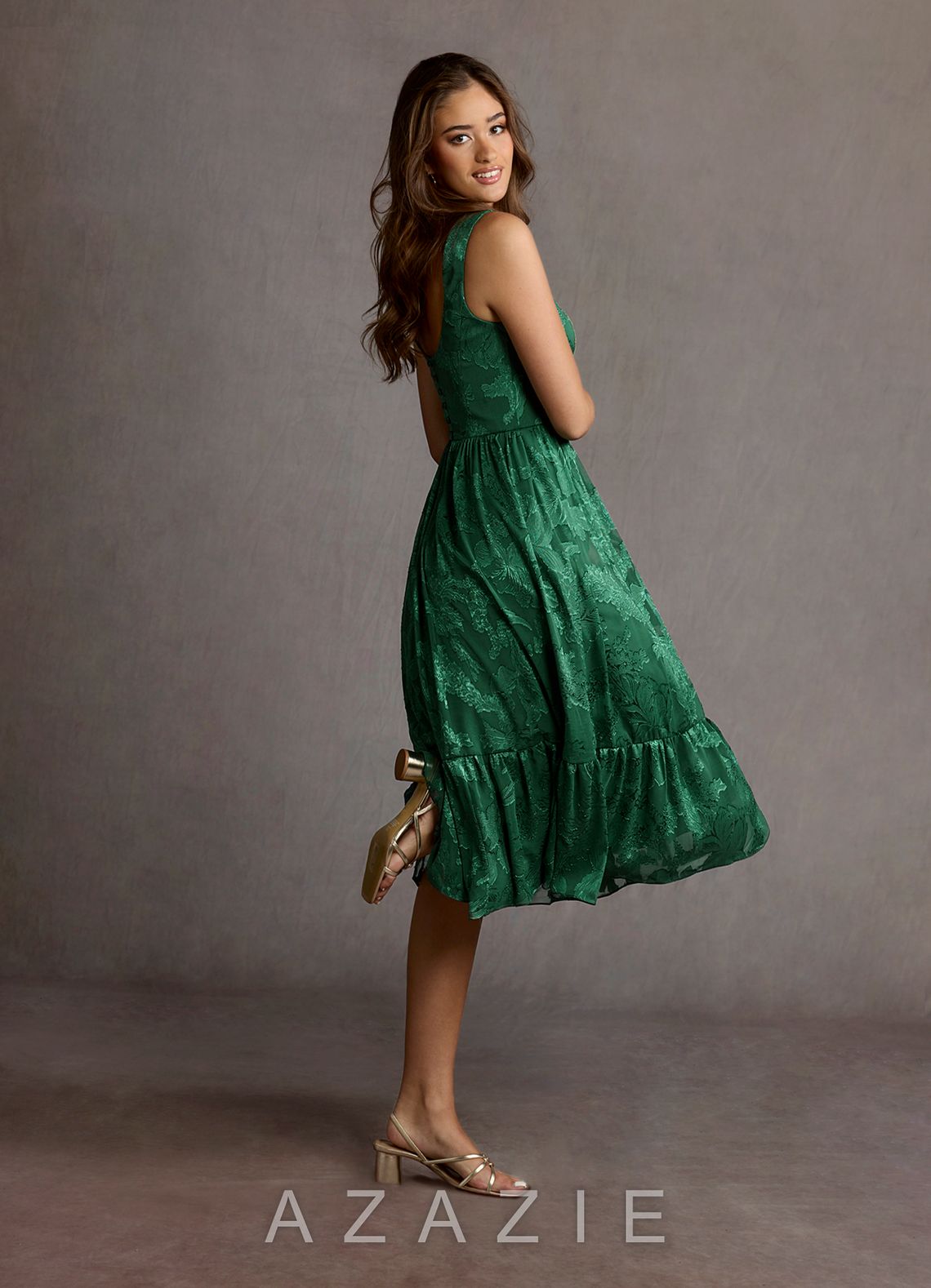 Kenya {color} Midi Dress  sp_dark_green_#134292