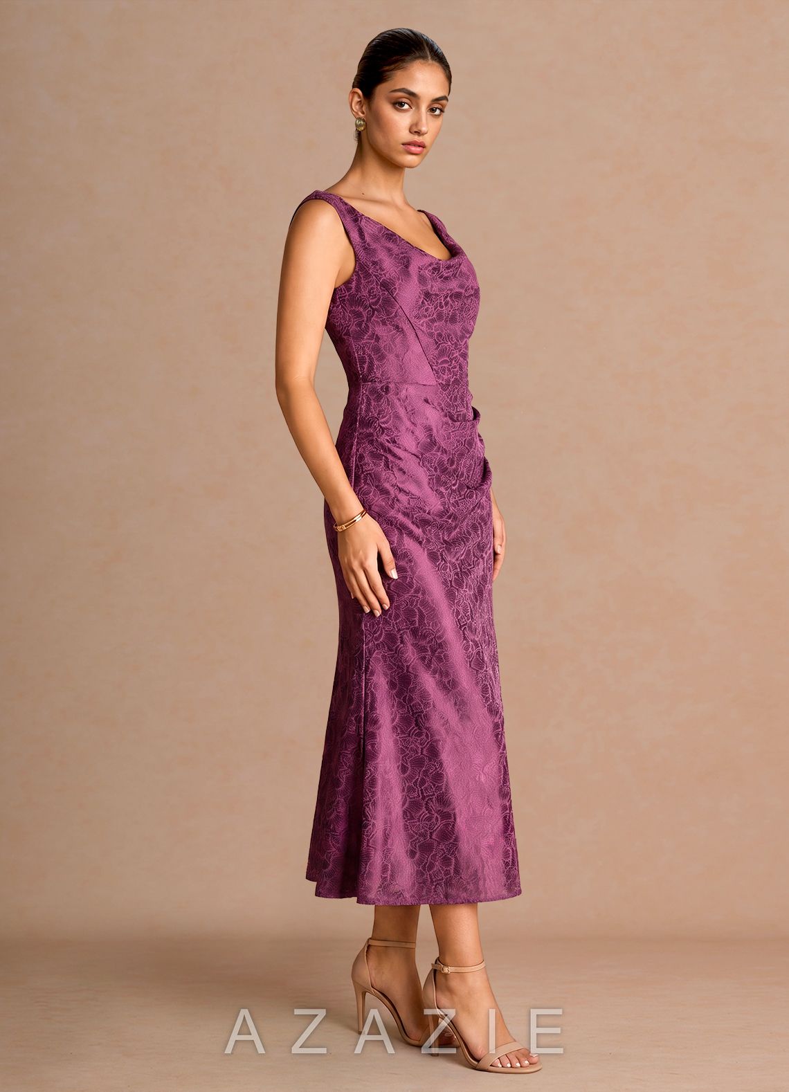 Kiana {color} Midi Dress  sp_plum_purple_#pp134412