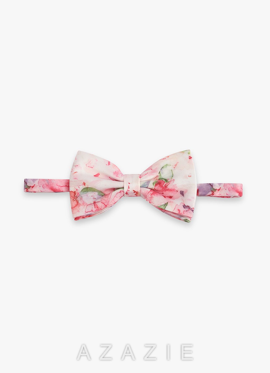 Matte Satin Bow Tie and Pocket Square Set  abstract_watercolor_floral