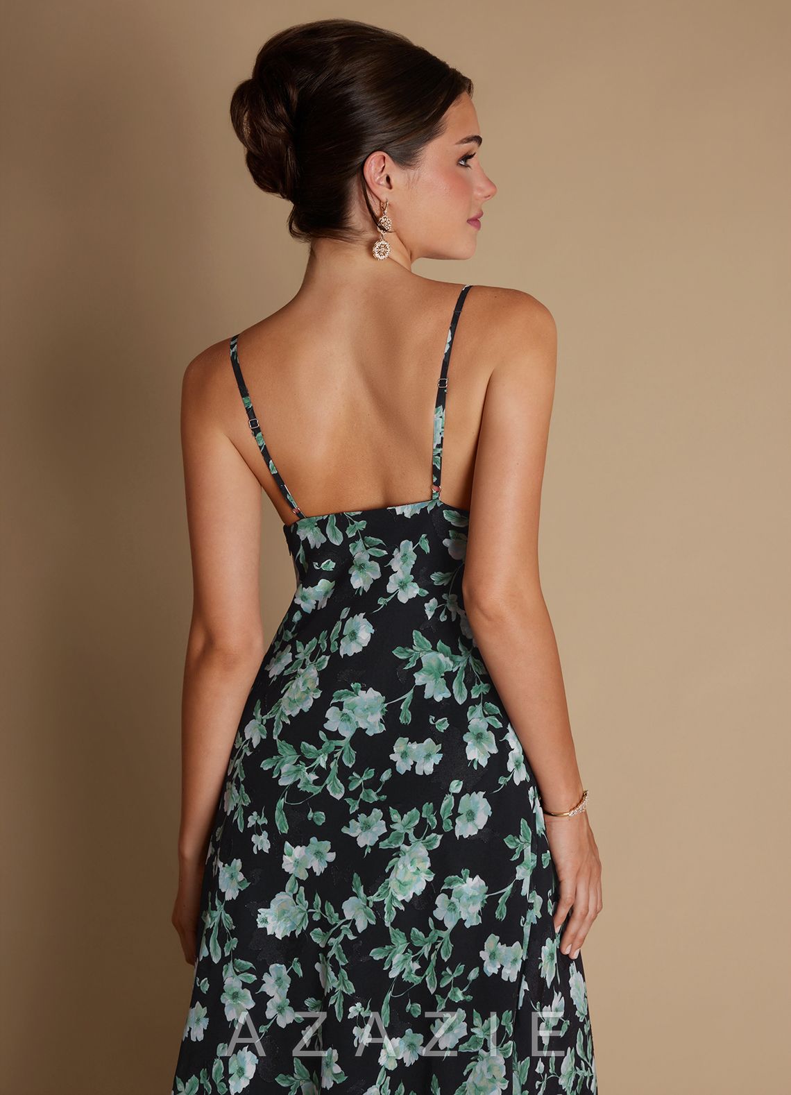Julia {color} Midi Dress  sp_noir_bloom_#nb134373